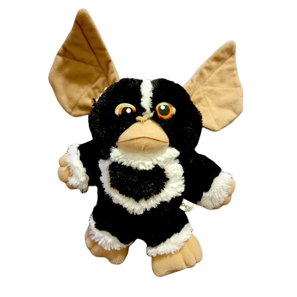 TOY FACTORY Gremlins The Black Mogwai Mohawk Black White Stripe 10" Plush